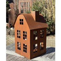 Edelrost Windlicht Haus Mit Rundem Dach - Höhe 47 cm Edelrost Windlicht Haus Mit Rundem Dach - Höhe 47 cm von Rostalgie