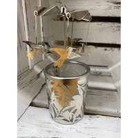 Glaskarussell Kolibri Teelichthalter Mit Propeller - Höhe 16 cm von Rostalgie