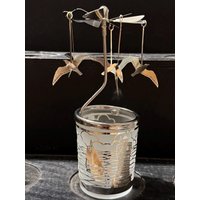 Glaskarussell Möwe Mit Leuchtturm Teelichthalter Propeller - Höhe 16 cm Glaskarussell Möwe Mit Leuchtturm Teelichthalter Propeller - Höhe 16 cm von Rostalgie