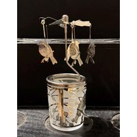 Glaskarussell Rotkehlchen Teelichthalter Mit Propeller - Höhe 16 cm Glaskarussell Rotkehlchen Teelichthalter Mit Propeller - Höhe 16 cm von Rostalgie
