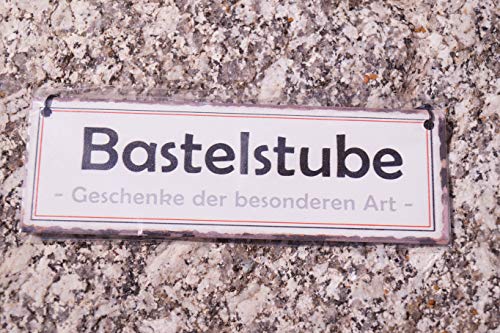 Metall Mini Schild Winterzeit 15 x 5 cm Hänger Wandschild Geschenk Sprüche (Metall, Bastelstube) von Rostalgie