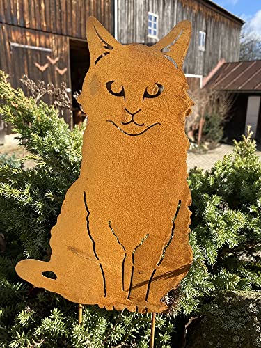 Rostalgie Naturrost Katze Mausi zum Stecken - Höhe 42 cm von Rostalgie