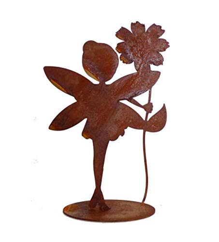 Rostalgie Edelrost Elfe Lena mit Blüte 20 x 13 cm auf Bodenplatte Figur Gartendekoration Rostalgie Edelrost Elfe Lena mit Blüte 20 x 13 cm auf Bodenplatte Figur Gartendekoration von Rostalgie