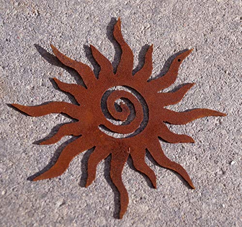 Rostalgie Edelrost Mini-Hänger zur Auswahl Garten Dekoration Fensterschmuck - 1 Stück (Metall, Sonne) von Rostalgie