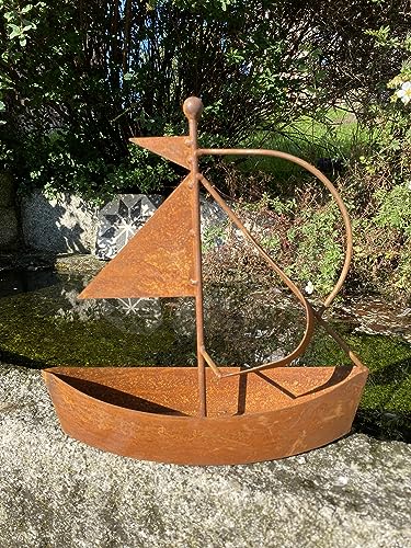 Rostalgie Edelrost Mini Segelboot - Höhe 28 cm von Rostalgie