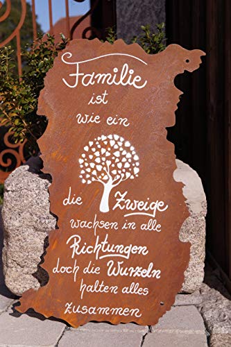 Rostalgie Edelrost Tafel Risse mit Spruch Familie ist wie EIN Baum 52 x 32 cm Schild Rostalgie Edelrost Tafel Risse mit Spruch Familie ist wie EIN Baum 52 x 32 cm Schild von Rostalgie