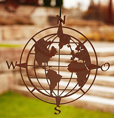 Rostalgie Edelrost Wandbild Weltkugel zum Hängen 41 cm Wandschmuck Garten Dekoration Rostalgie Edelrost Wandbild Weltkugel zum Hängen 41 cm Wandschmuck Garten Dekoration von Rostalgie