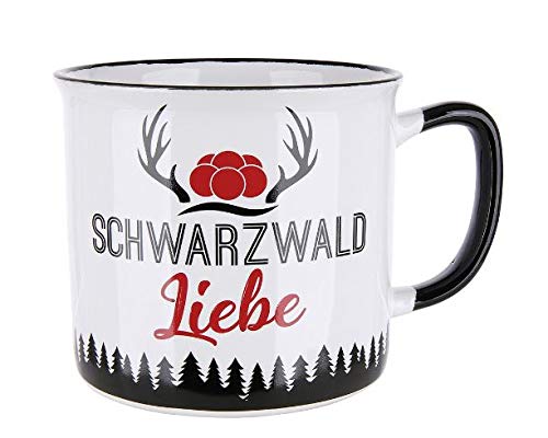 Rostalgie Keramik Kaffeetasse -Schwarzwald Liebe- Becher Geschenk Urlaub von Rostalgie