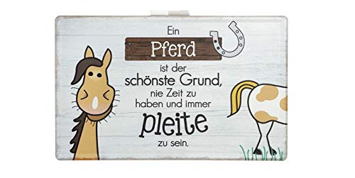Rostalgie Metall Schild Pferde EIN Pferd ist der schönste Grund... 30 x 19 cm Dekoration von Rostalgie