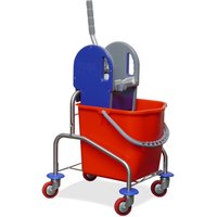 Einfach-Fahreimer Edelstahl I, 1x 25 Liter, Mopp-Presse von EVO-PRODUCTS