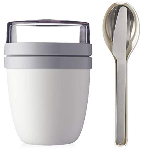 Mepal Lunchpot Plus Besteckset Frühstücksset to Go Becher (White) von Rosti Mepal