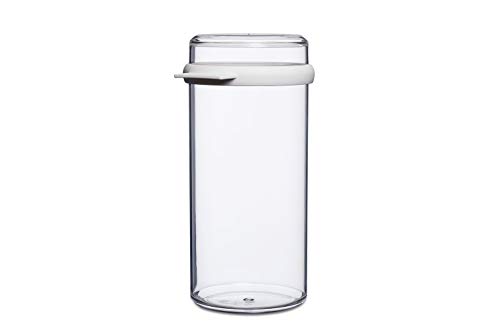 Mepal - Zwiebackdose Stora - Luftdichte Aufbewahrungsbox für Zwieback - Luftdichter Aufbewahrungsbehälter mit Deckel - Ideal für die Organisation in der Küche - 1900 ml - Transparent & White von Mepal