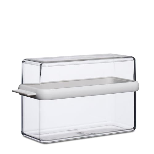 Mepal - Knäckebrotbox Stora - Aufbewahrungsbox für Cracker & Knäckebrot - Luftdichte Knäckebrotbox mit Deckel - Ideal zur Aufbewahrung einer Packung Knäckebrot - 1600 ml - White von Mepal