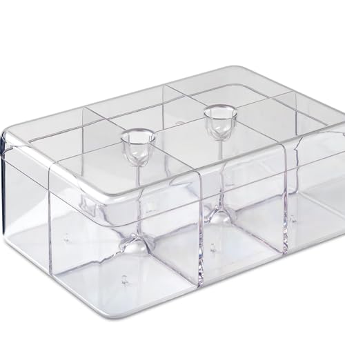 Mepal - Teebox Stora rechteckig - Teebehälter mit 6 verschiedenen Fächern - Aufbewahrungsbox zum Aufbewahren & Servieren von Teebeuteln - Küchenorganizer & Spülmaschinenfest - Transparent Mepal - Teebox Stora rechteckig - Teebehälter mit 6 verschiedenen Fächern - Aufbewahrungsbox zum Aufbewahren & Servieren von Teebeuteln - Küchenorganizer & Spülmaschinenfest - Transparent von Mepal