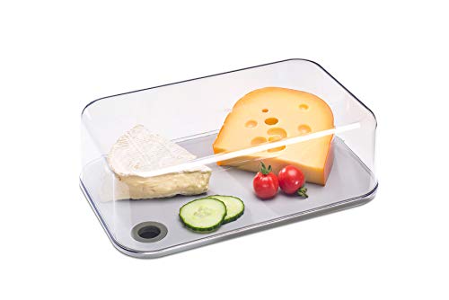 Mepal - Käseabdeckung für den Kühlschrank Modula - Aufbewahrungsbox mit Deckel - Käsescheiben und -stücke - Käseaufbewahrung mit abnehmbarem Schneidebrett - Kühlschrank & Küchenorganizer - 2800 ml von Mepal