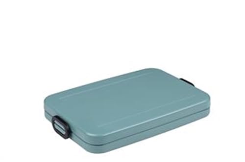 Mepal - Lunchbox Take A Break flach - Ideale Brotdose für Laptoptasche oder Rucksack - Flach geformte Essensbox für 2 Sandwiches oder 4 Scheiben Brot - 800 ml - Nordic Green von Mepal