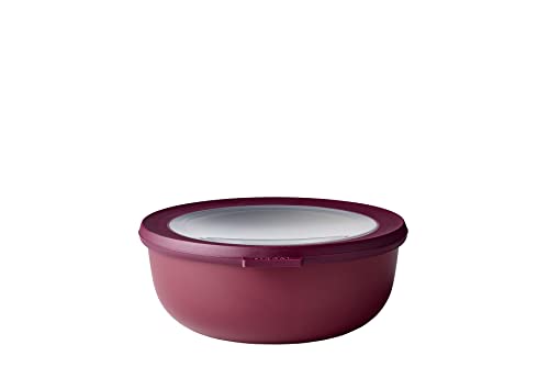 Mepal - Multi Bowl Cirqula Round - Vorratsdose mit Deckel - Geeignet als Luftdichte Aufbewahrungsbox für den Kühlschrank, Mikrowellengeschirr & als Frischhaltedosen - 1250 ml - Nordic Berry von Mepal