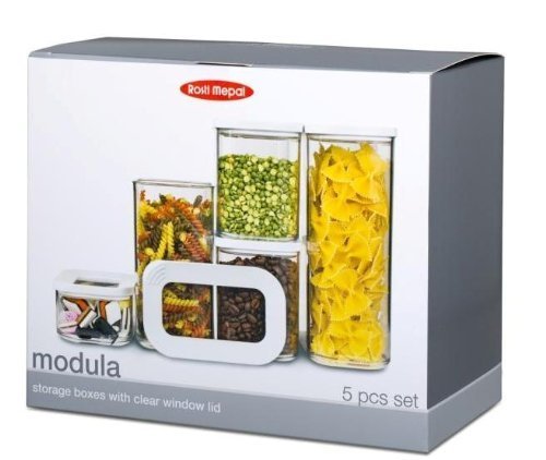 Rosti Mepal Modula Starter Set of 5 Food Storage Boxes by von Rosti Mepal