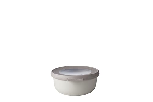 Mepal - Multi Bowl Cirqula Round - Vorratsdose mit Deckel - Geeignet als Luftdichte Aufbewahrungsbox für den Kühlschrank, Mikrowellengeschirr & als Frischhaltedosen - 350 ml - Nordic White von Mepal