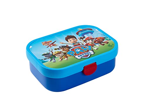 Mepal - Lunchbox Campus - Bento Lunchbox für Kinder - Brotdose mit Bento-Fach & Gabel - Meal Prep Box mit Clip-Verschluss - BPA-frei & Spülmaschinenfest - 750 ml - Paw Patrol von Mepal