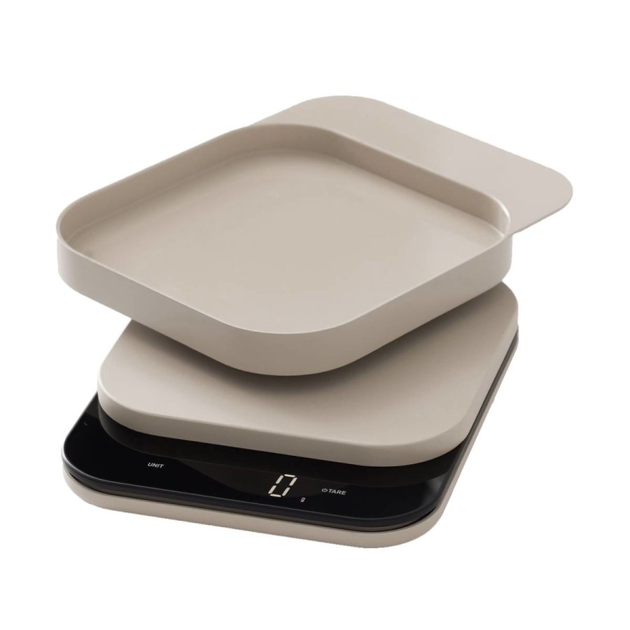 Küchenwaage digital bis 10kg "Mensura" humus - Raumzutaten.de | Online Shop von Rosti