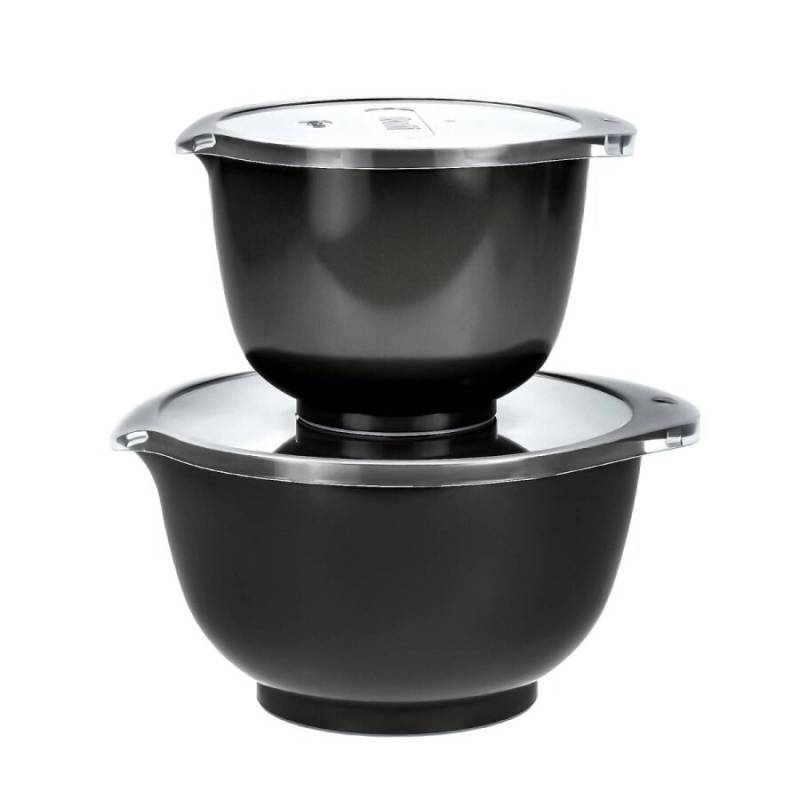 Rührschüssel Set 2tlg. "Margrethe" New schwarz (carbon black) von Rosti