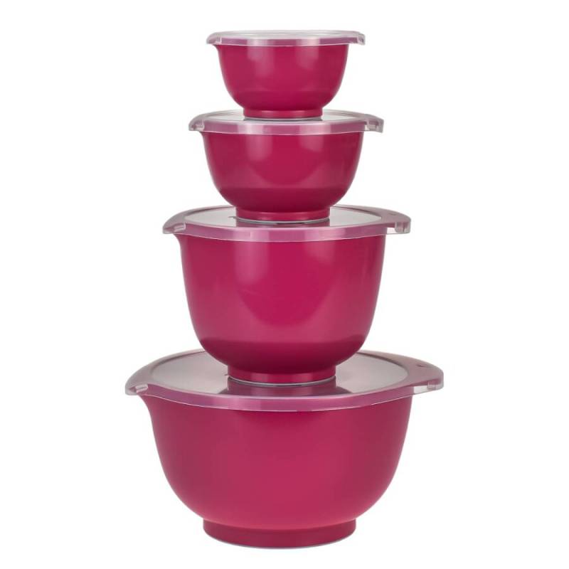 Rührschüssel Set 4tlg. "Margrethe" New dunkel pink (beetroot) von Rosti