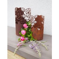 Edelrost Teelicht Rose Klein Edelrost Teelicht Rose Klein von Rostidee