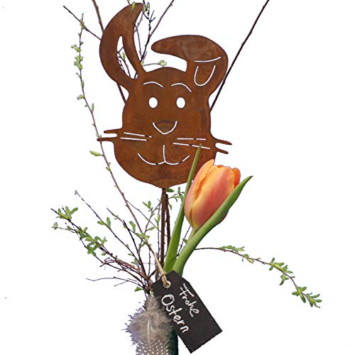 Rostikal Gartenstecker 55 cm Osterhase Osterdekoration Edelrost Gartendeko Vintage Größe 2 Rostikal Gartenstecker 55 cm Osterhase Osterdekoration Edelrost Gartendeko Vintage Größe 2 von Rostikal