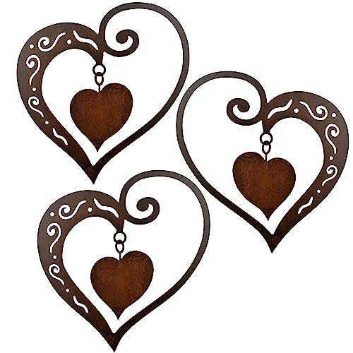 Rostikal Herz 3er-Set - Herzensgeschenk aus Metall mit Seele für Paare zum Valentinstag, Jahrestag & besondere Momente Gartenzauber & Heimdekoration Rostikal Herz 3er-Set - Herzensgeschenk aus Metall mit Seele für Paare zum Valentinstag, Jahrestag & besondere Momente Gartenzauber & Heimdekoration von Rostikal