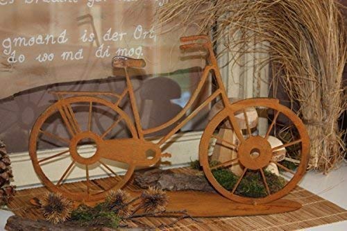 Rostikal Edelrost Deko Fahrrad 41 x 25 cm Vintage Tischdeko Gartendeko Rost Bike auf Bodenplatte Rostikal Edelrost Deko Fahrrad 41 x 25 cm Vintage Tischdeko Gartendeko Rost Bike auf Bodenplatte von Rostikal