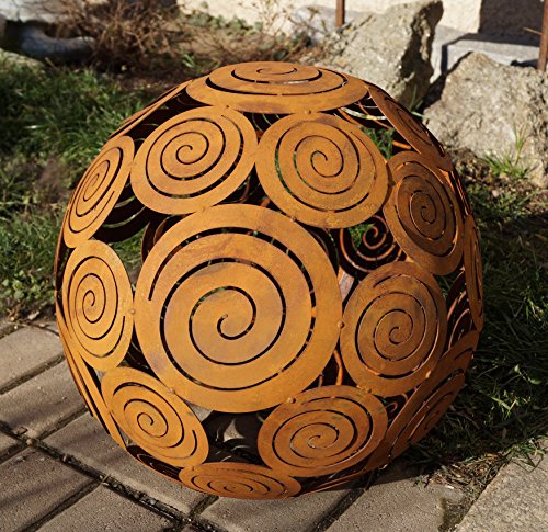 Rostikal | Edelrost Kugel Spirale zum Beleuchten | Gartendekoration, Ø 40 cm Rostikal | Edelrost Kugel Spirale zum Beleuchten | Gartendekoration, Ø 40 cm von Rostikal
