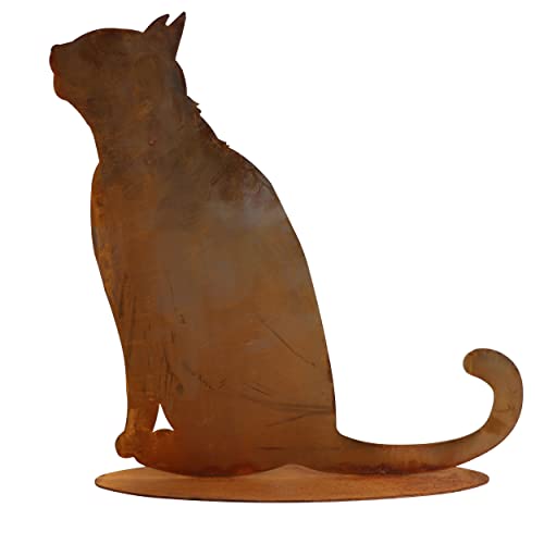 Rostikal Edelrost Katze 35 cm – Handgefertigte Gartendeko Geschenk für Katzenliebhaber, Wetterfest & Langlebige Gartenfiguren für draußen- Ideal für Garten & Balkon Rostikal Edelrost Katze 35 cm – Handgefertigte Gartendeko Geschenk für Katzenliebhaber, Wetterfest & Langlebige Gartenfiguren für draußen- Ideal für Garten & Balkon von Rostikal