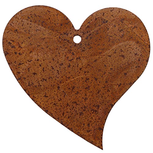 Rostikal Hängedeko Fenster Herz Rost Deko für Garten Edelrost Gartendeko zum Hängen (1, 10 cm) von Rostikal
