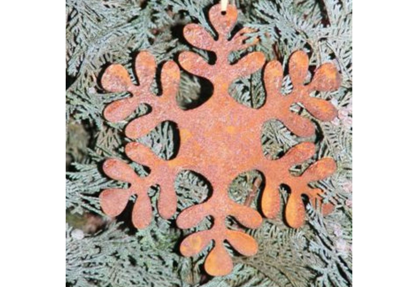 Rostikal Hängedekoration Schneeflocken Deko Weihnachten Fensterdeko, Echter Rost von Rostikal