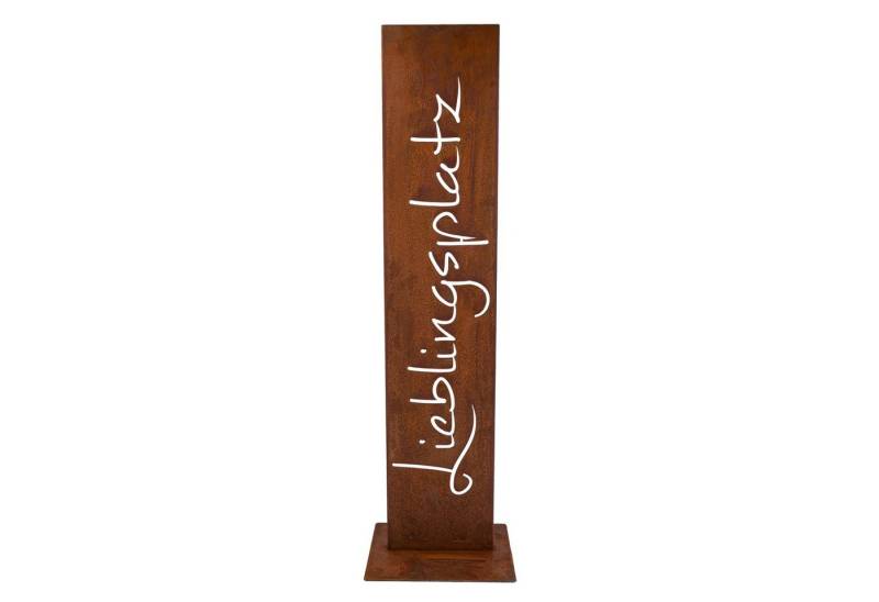 Rostikal Metallschild Lieblingsplatz Garten Schild Metall Deko, handmade von Rostikal