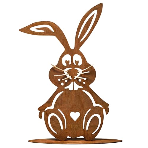 Rostikal Osterhase Gartendeko Rost 22 x 15,5 cm – Frühling Dekoration für Garten & Wohnzimmer, Vintage Deko für Ostern, Stilvolle Metallkunst aus Deutschland Rostikal Osterhase Gartendeko Rost 22 x 15,5 cm – Frühling Dekoration für Garten & Wohnzimmer, Vintage Deko für Ostern, Stilvolle Metallkunst aus Deutschland von Rostikal