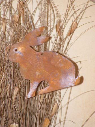 Rostikal Ostern Hase 12 x 12 cm Rost Deko zum aufhängen Osterdekoration Fensterdeko hängend Rostikal Ostern Hase 12 x 12 cm Rost Deko zum aufhängen Osterdekoration Fensterdeko hängend von Rostikal