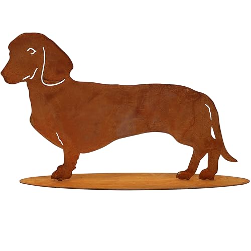 Rostikal® Dackel 60cm - Gartendeko Für Draußen Wetterfest - Balkon Deko aus Metall mit Natürlicher Rostoptik - Ideale Hundefiguren in Rost Deko für den Garten, Balkon & Terrasse Rostikal® Dackel 60cm - Gartendeko Für Draußen Wetterfest - Balkon Deko aus Metall mit Natürlicher Rostoptik - Ideale Hundefiguren in Rost Deko für den Garten, Balkon & Terrasse von Rostikal