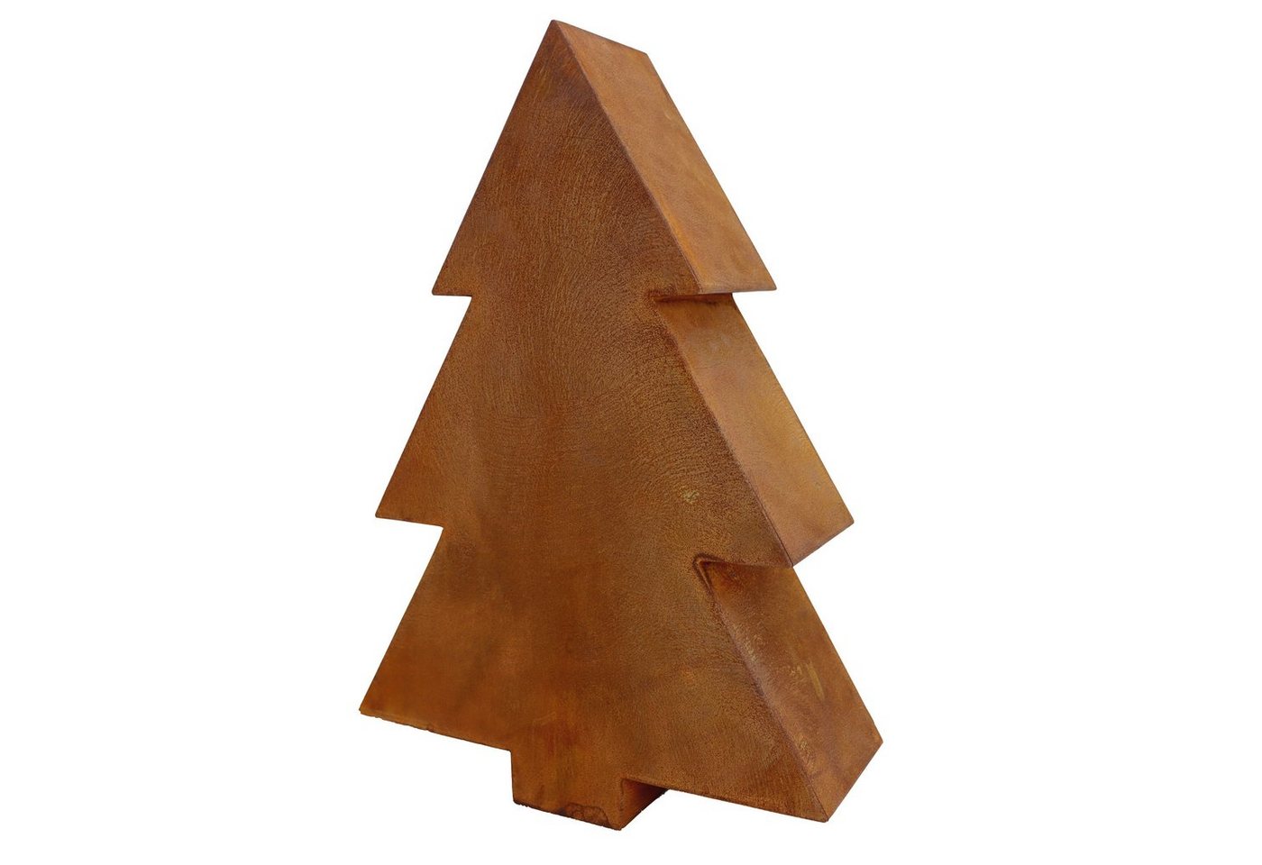 Rostikal Weihnachtsfigur Weihnachtsdeko Tannenbaum Metall Deko Weihnachten, Echter Rost von Rostikal