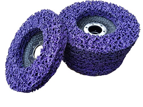 5 x ROSTIO CSD Scheibe 125 mm Lila | purple für Winkelschleifer | Flex | Reinigungsscheibe von Rostio