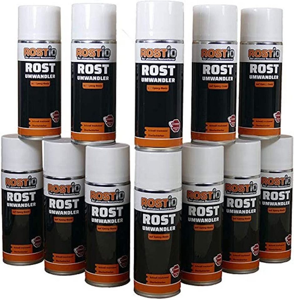 Rostio Rostio Rostumwandler Spray 400 ml Spraydose Rostentferner (12-St. 400ml) von Rostio