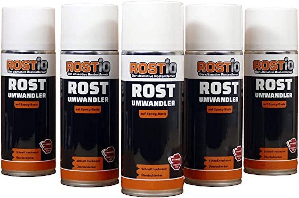 Rostio Rostio Rostumwandler Spray 400 ml Spraydose Rostentferner (5-St. 400ml) von Rostio