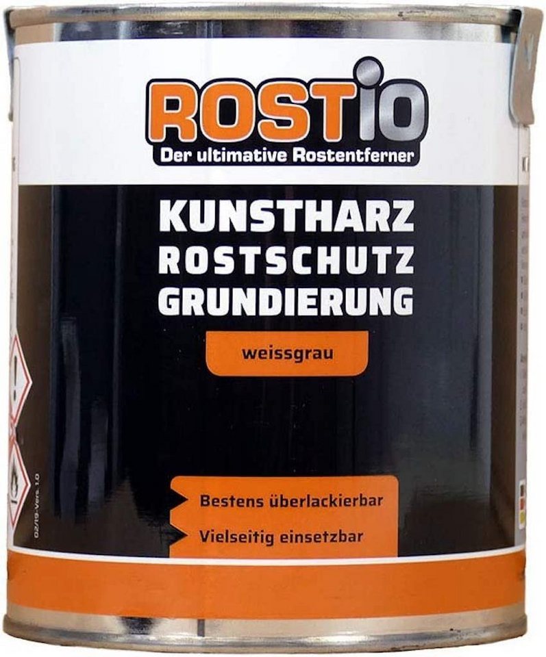 Rostio Rostschutzgrundierung Rostio Rostschutzfarbe Kunstharz Rostschutz weissgrau, 1-tlg. Rostio Rostschutzgrundierung Rostio Rostschutzfarbe Kunstharz Rostschutz weissgrau, 1-tlg. von Rostio