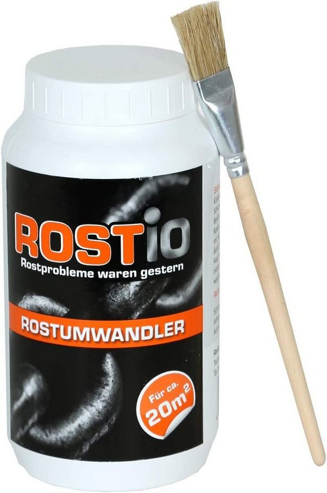 Rostio Rostumwandler 1 Liter, Rostkonverter mit Pinsel Rostentferner von Rostio