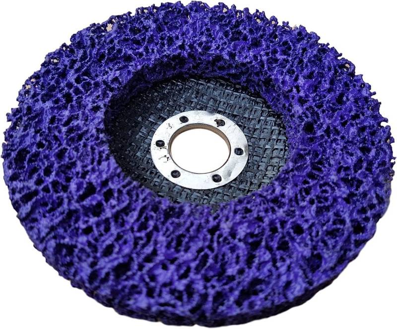 Rostio Schleifscheibe Rostio CSD Reinigungsscheibe 125 mm lila für Winkelschleifer/Flex, (1 St) von Rostio