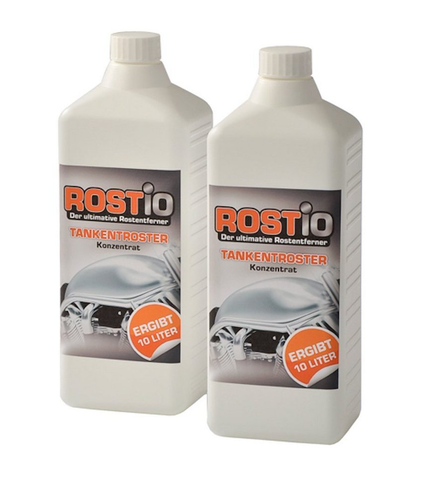 Rostio Tankentroster Set - 2 x 1 Liter Tankentrosterkonzentrat Rost im Tank Rostentferner von Rostio