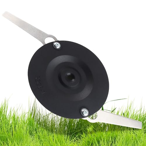 Metallmesser Set für Akku-Rasentrimmer, RosyFate 2 Stück Ersatzmesser Rasentrimmer, inklusive Schneidscheibe & Schrauben, Rasentrimmer Messer, für Einhell Rasentrimmer von RosyFate