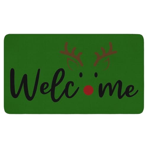 Roszw Fußmatte mit Aufschrift "Merry Christmas", 76,2 x 43,2 cm, Weihnachts-Fußmatte, für drinnen und draußen, rutschfest, für den Winter, Weihnachtsdekoration Roszw Fußmatte mit Aufschrift "Merry Christmas", 76,2 x 43,2 cm, Weihnachts-Fußmatte, für drinnen und draußen, rutschfest, für den Winter, Weihnachtsdekoration von Roszwtit