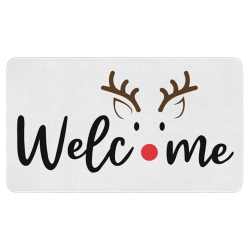 Roszw Fußmatte mit Aufschrift "Merry Christmas", 76,2 x 43,2 cm, Weihnachts-Fußmatte, für drinnen und draußen, rutschfest, für den Winter, Weihnachtsdekoration Roszw Fußmatte mit Aufschrift "Merry Christmas", 76,2 x 43,2 cm, Weihnachts-Fußmatte, für drinnen und draußen, rutschfest, für den Winter, Weihnachtsdekoration von Roszwtit